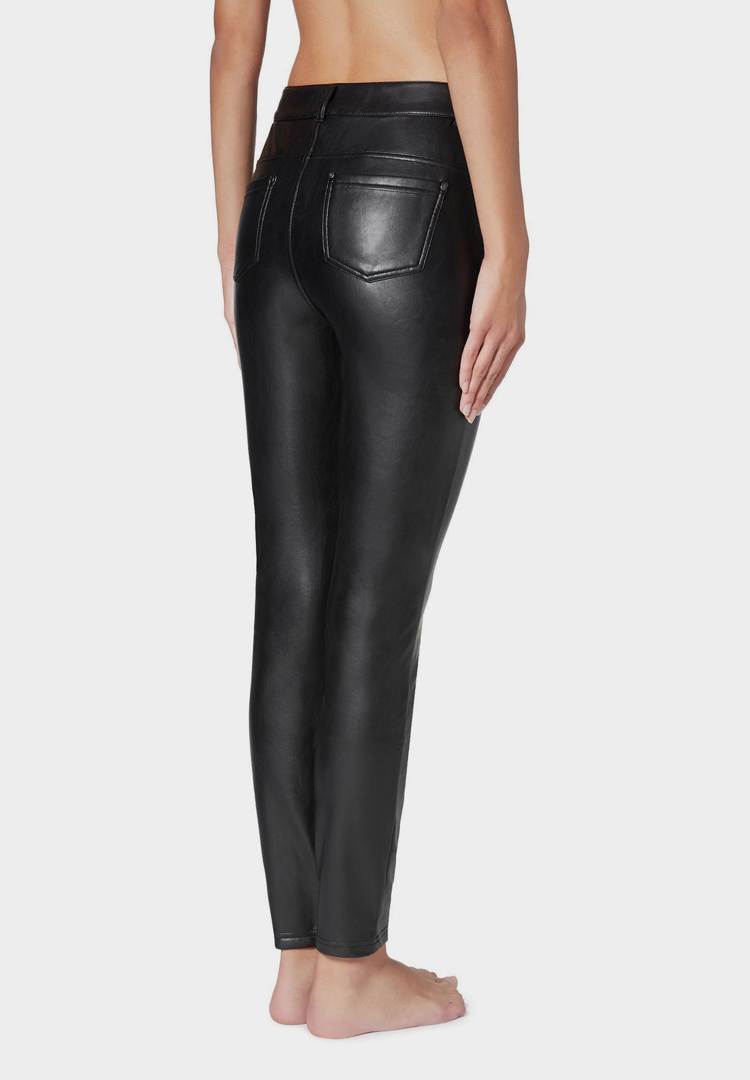 calzedonia leather look leggings