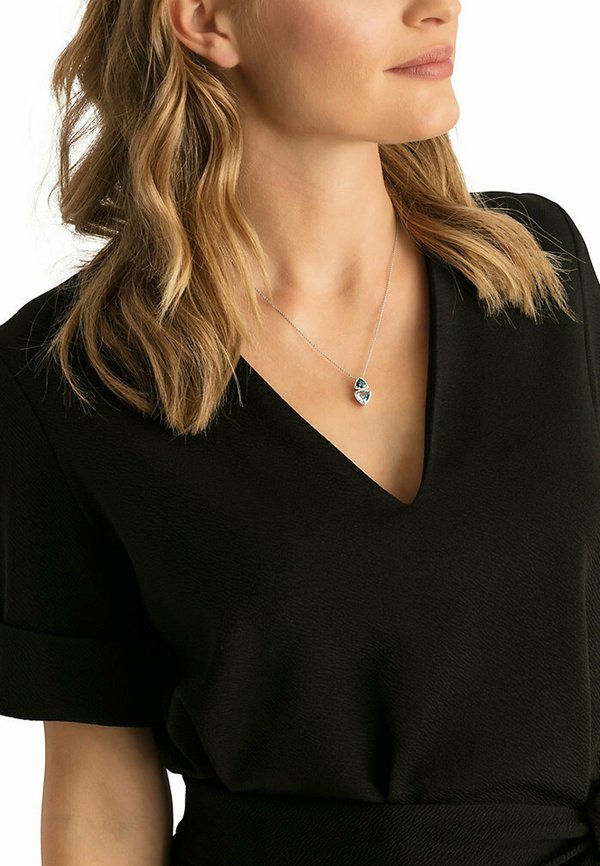 Halskette - weißgoldfarben