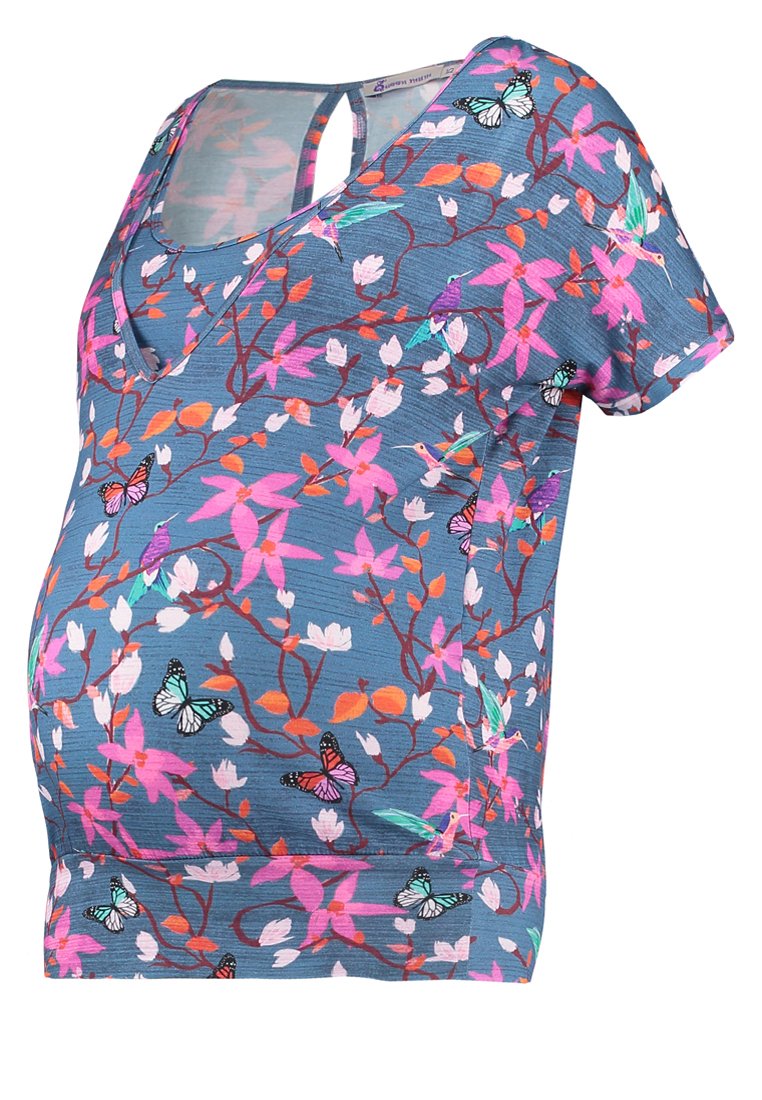 Queen Mum T-shirt print meerkleurig