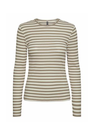 Pieces Ilgarankovis viršutinės dalies drabužis - silver mink