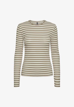 Pieces Topper langermet - silver mink