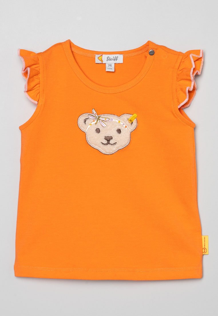 Steiff T-shirt print oranje Steiff T-shirt print oranje