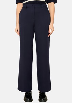 WIDE LEG - Auduma bikses - navy basic