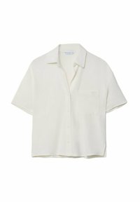 SHORT SLEEVE - Button-down blouse - white