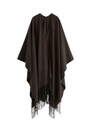 Poncho - brown melange