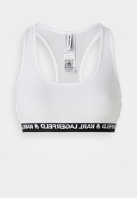 KARL LAGERFELD LOGO BRALETTE - Formujúca podprsenka - white