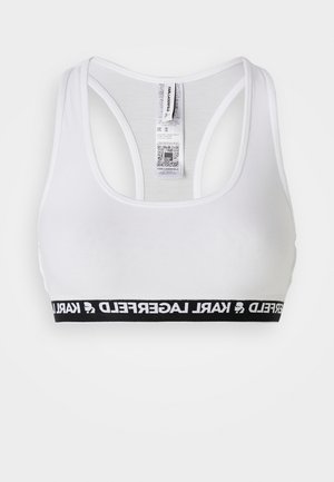 KARL LAGERFELD LOGO BRALETTE - Alustoppi - white