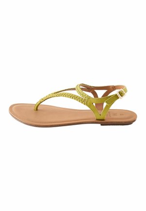 FOREVER COMFORT PLAIT TOE POST - Zehentrenner - lime green