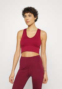 Athleta AURORA SEAMLESS CROP TANK - Top - decadent red