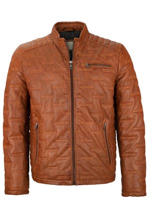bugatti Lederjacke - cognac