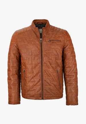 bugatti Lederjacke - cognac