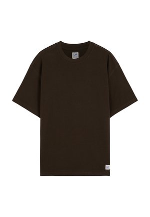Lee, WORKWEAR BOXY HEAVY  - Základné tričko - chocolate torte