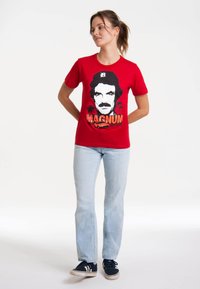 LOGOSHIRT MAGNUM - Print T-shirt - rot