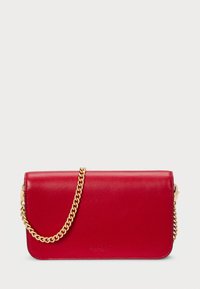 Lauren Ralph Lauren LEATHER LARGE TANNER CHAIN WALLET - Borsa a tracolla - festive red/heart pdlck