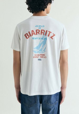Scalpers SCALPERS BIARRITZ TEE - Camiseta estampada - white