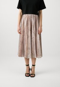 TWINSET SKIRT - Voltidega seelik - leo les beiges