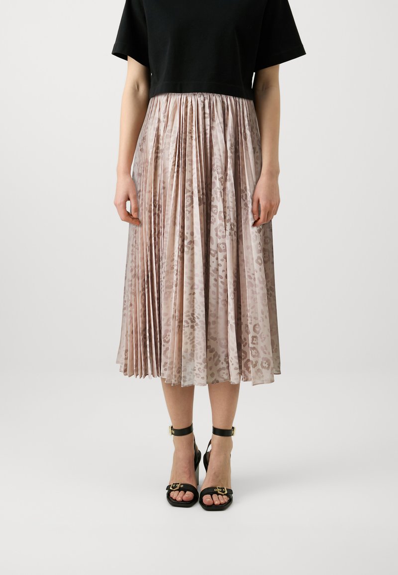 TWINSET SKIRT - Voltidega seelik - leo les beiges