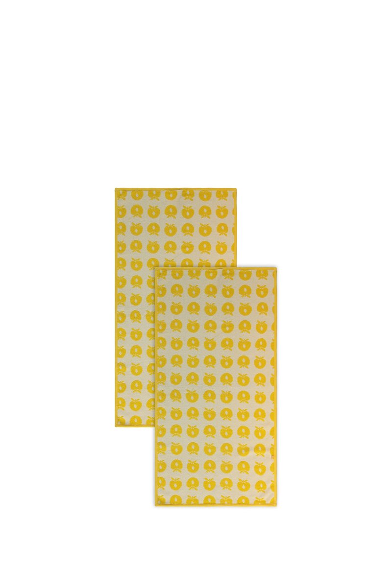 Småfolk 2ER-PACK 50 100 MIT ÄPFELN - Badehåndklæde - yellow