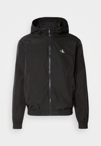 HOODED - Summer jacket - black