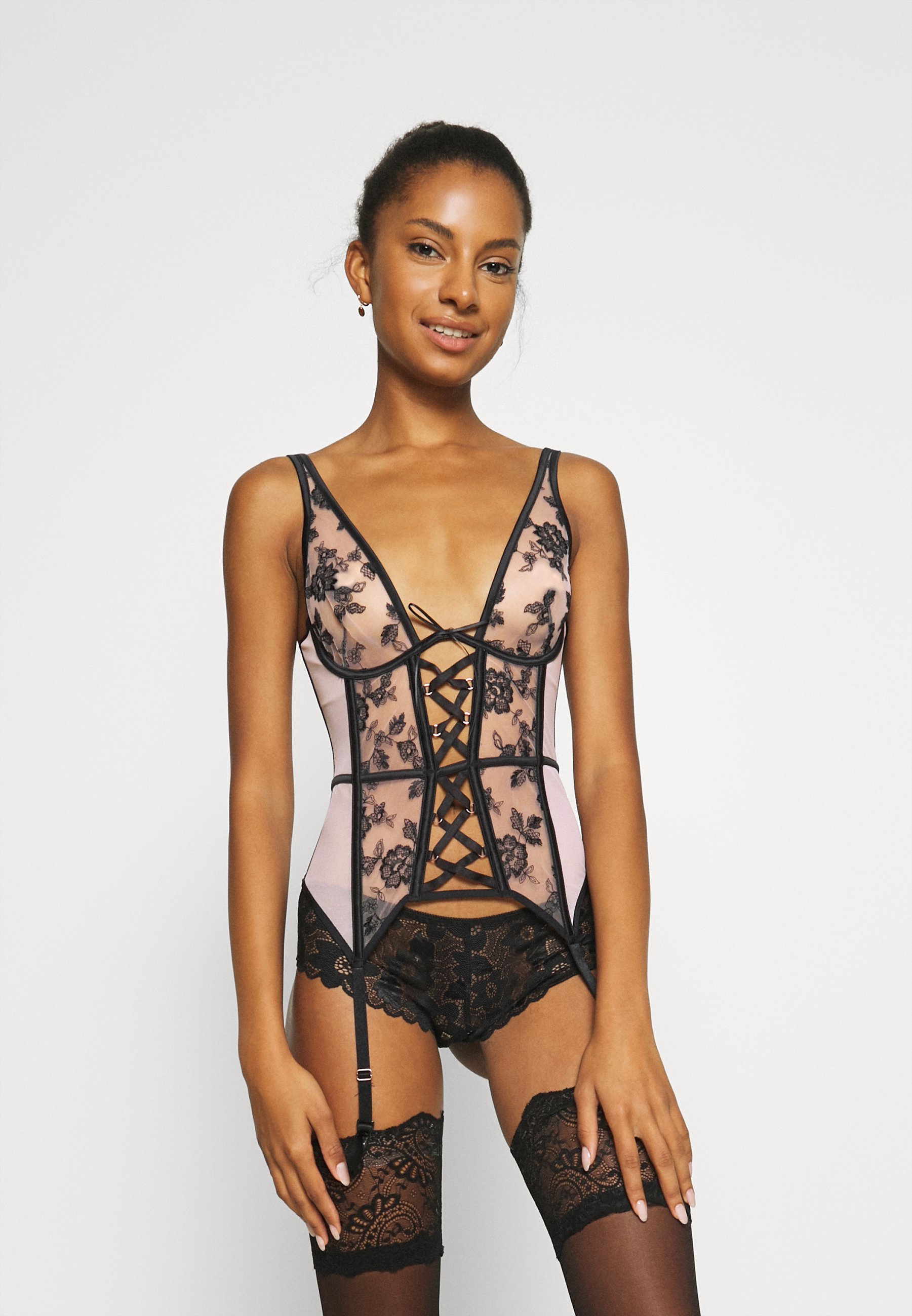 Hunkemöller DAHLIA BUSTIER Korsett caviar Zalando.no Hunkemöller NYKE - Korsett - caviar