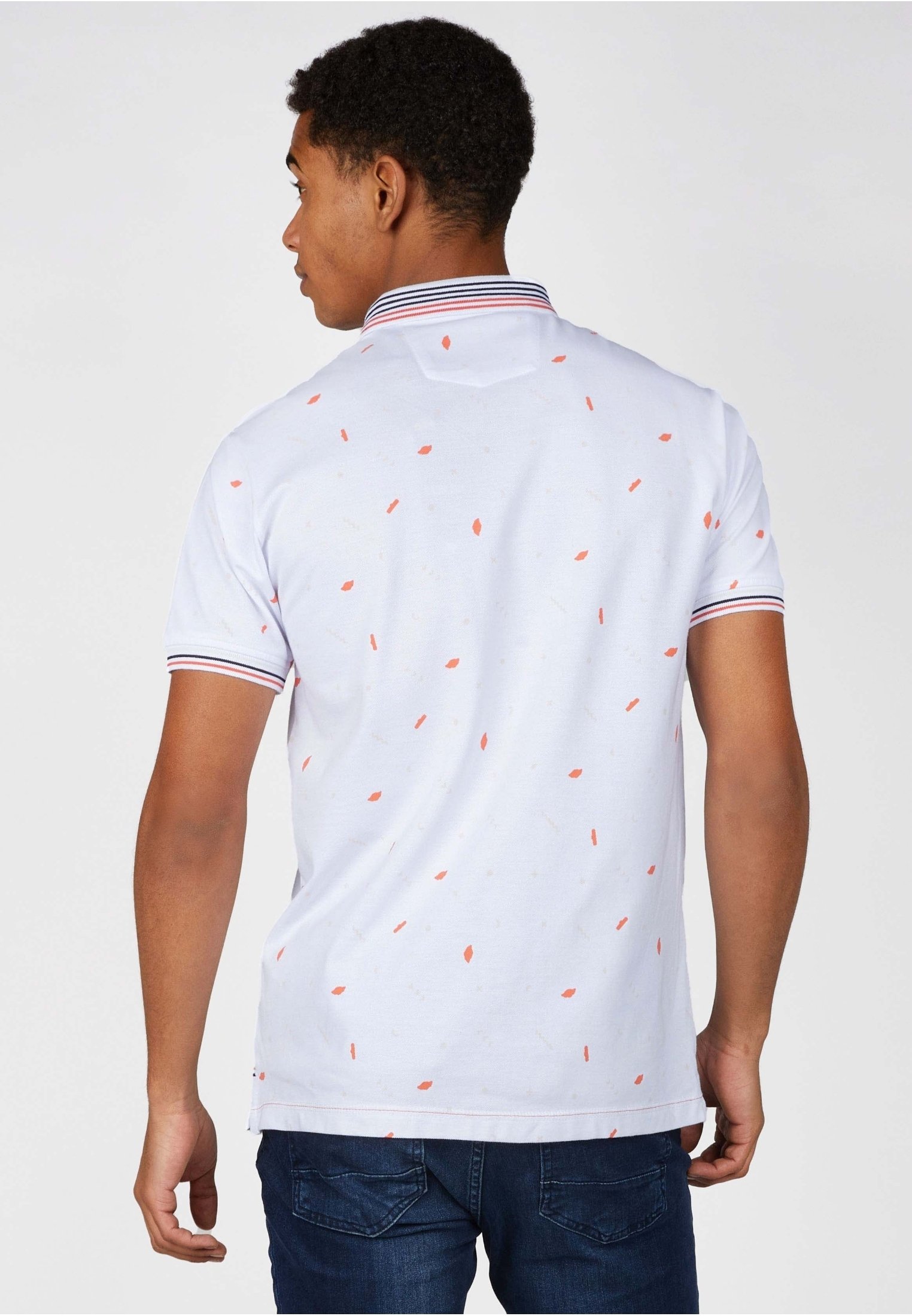 white bottom down polo