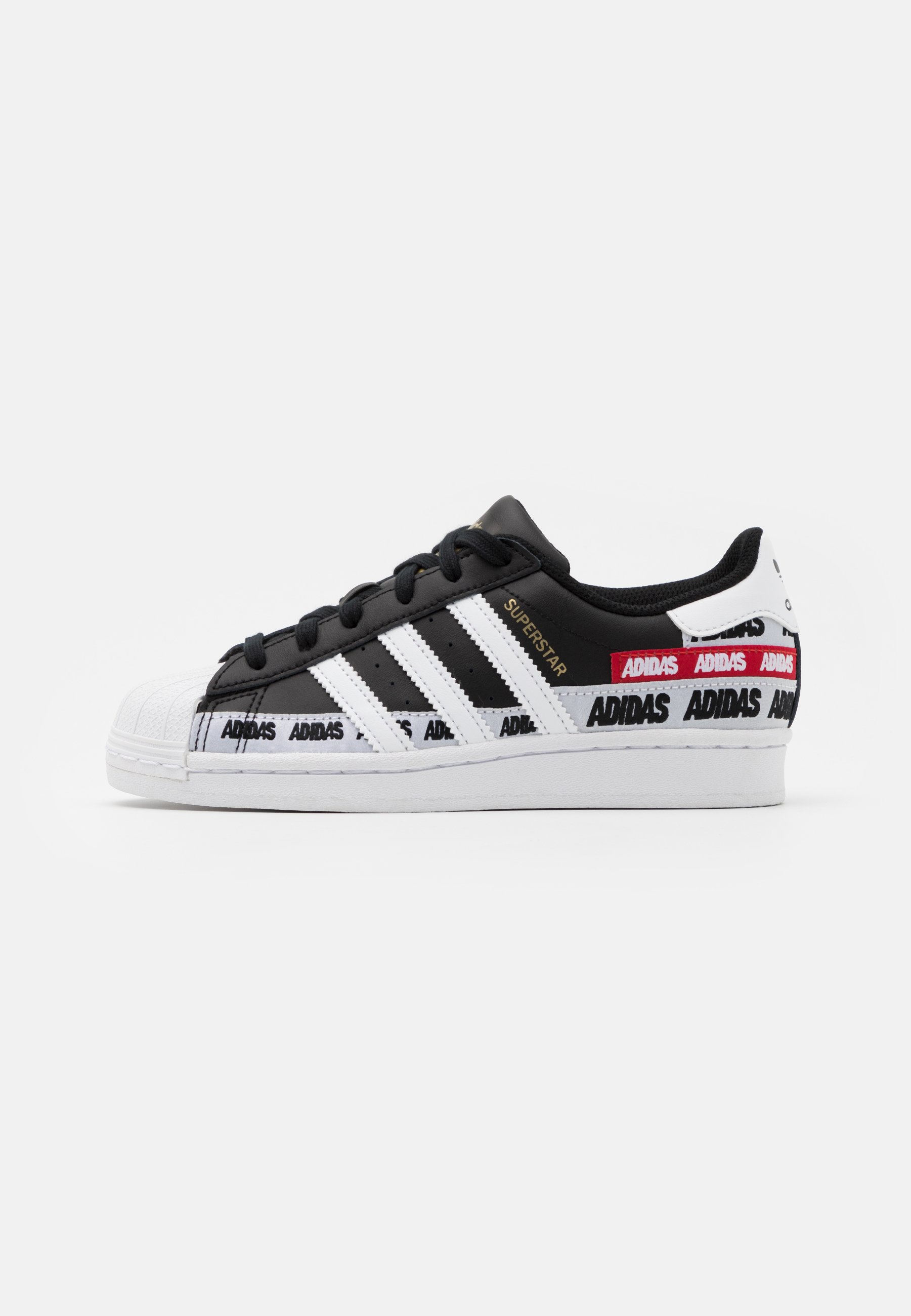 Adidas Originals Superstar Unisex Trainers Core Black Footwear White Gold Metallic Black Zalando Co Uk