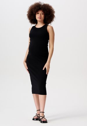 INAYA - Gebreide jurk - black