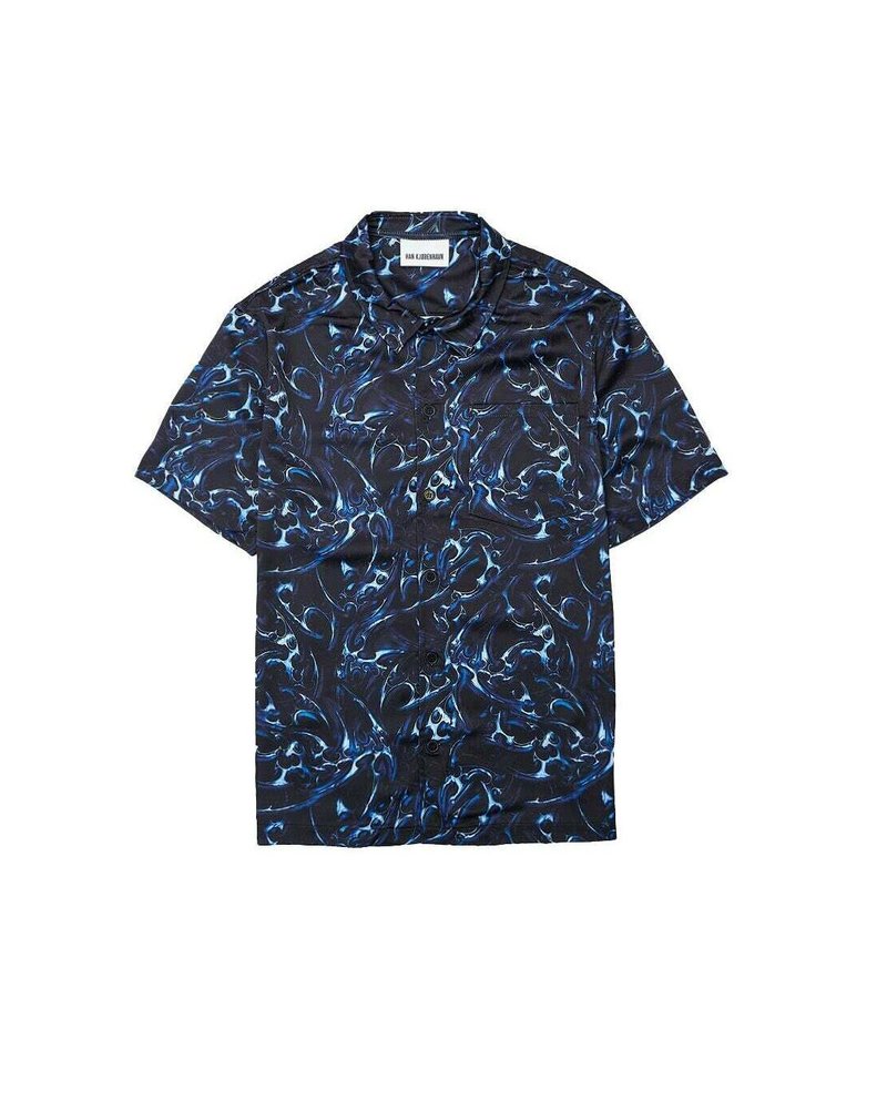 Han Kjøbenhavn Overhemd donkerblauw