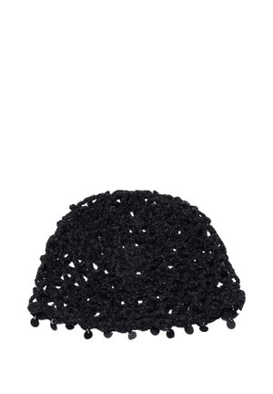 BEADED - Čiapka - black