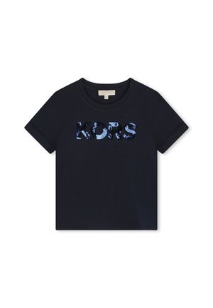 Michael Kors Kids MANCHES COURTES - T-shirt imprimé - bleu cargo
