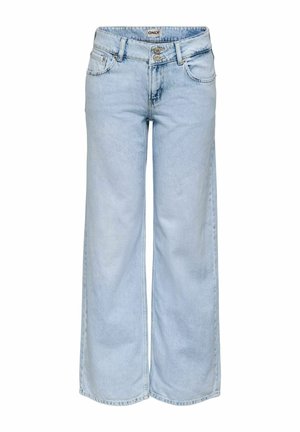 MIT WEITEM ONLEZRA NIEDRIGE TAILLE  - Kavbojke na trapez - light blue denim