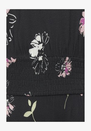 Vivance, Maxi-jurk - schwarz-mauve bedruckt
