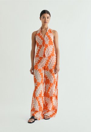 Scalpers, SCALPERS NETEMB PANT - Pantaloni - orange