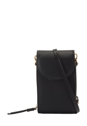 WITH FLAP CLOSURE - Phone case - black