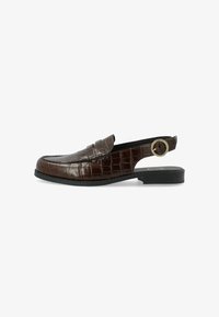 Sélectionné, dark brown croco