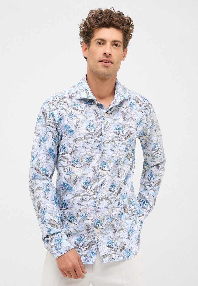 Eterna LINEN SHIRT - SLIM FIT - Camicia - blau