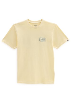 T-shirt med print - light yellow