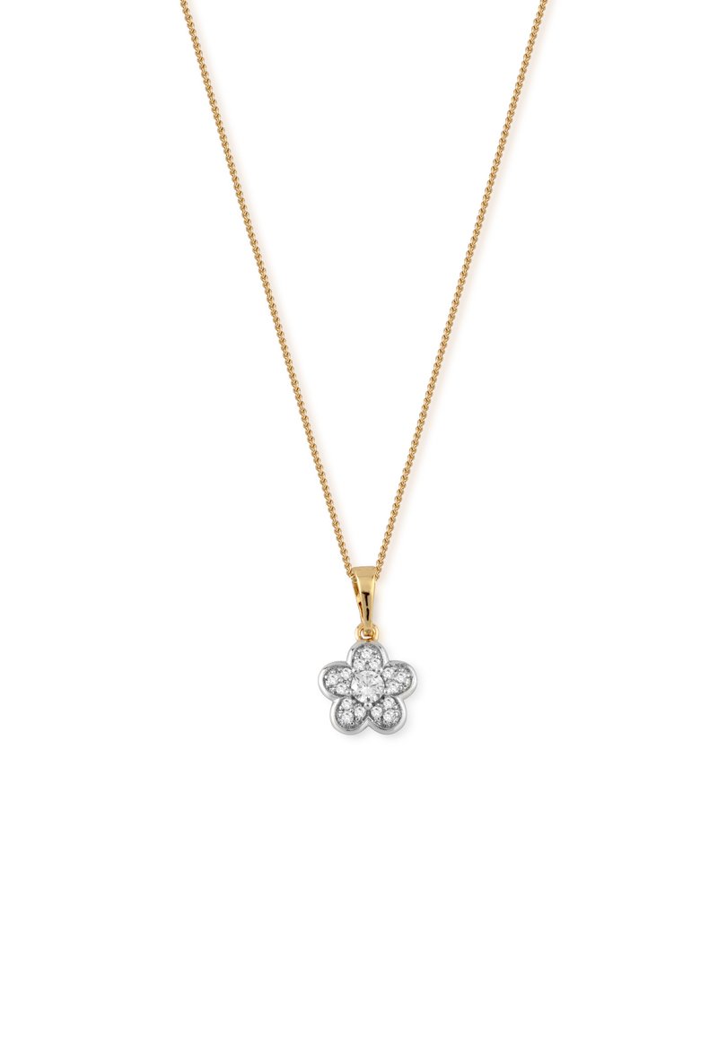 Damen Halsketten | Bellezza By H CRAFTSMANSHIP ELEGANT FLOWER Halskette gold silver/goldfarben - RJ15194 Damen Halsketten | Bellezza By H CRAFTSMANSHIP ELEGANT FLOWER Halskette gold silver/goldfarben - RJ15194