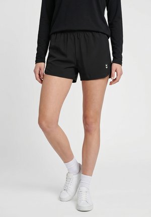 Hummel HUMMEL HMLTRAINING W CURVED SHORTS - Korte sportsbukser - black