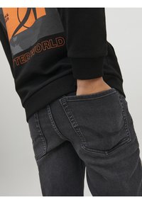 Jack & Jones Junior JJIGLENN JJORIGINAL - Džíny Slim Fit - black denim