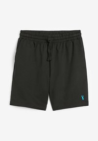 Pantaloni scurți negri din bumbac, cu un elastic în talie și șnur ajustabil. Prezintă buzunare laterale și un mic logo cu un homar albastru în partea stângă jos.