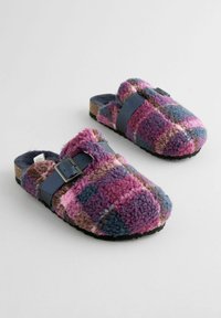 Laura Ashley BORG - REGULAR FIT - Papuče - navy pink check
