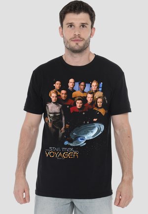 STAR TREK VOYAGER CREW - Print T-shirt - black