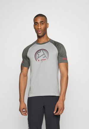 PUREFLOWZ MEN - Sportovní tričko - glacier grey melange/gun metal