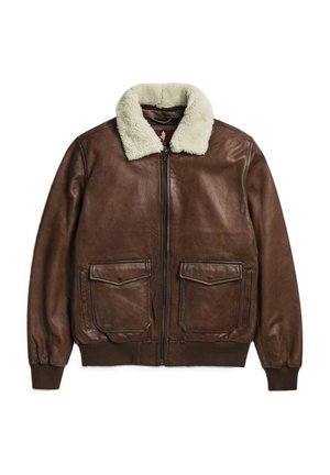 Giacca di pelle - marrone