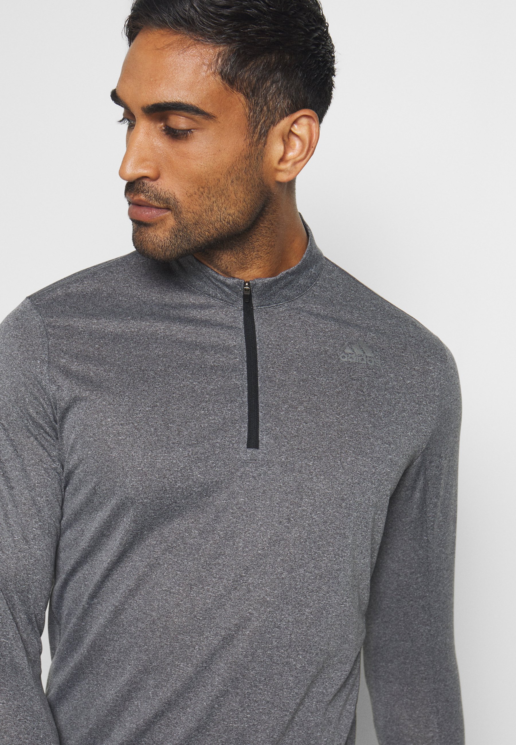 adidas Performance AEROREADY SPORTS RUNNING LONG SLEEVE adidas Response Climawarm 14 Zip Longsleeve Schwarz
