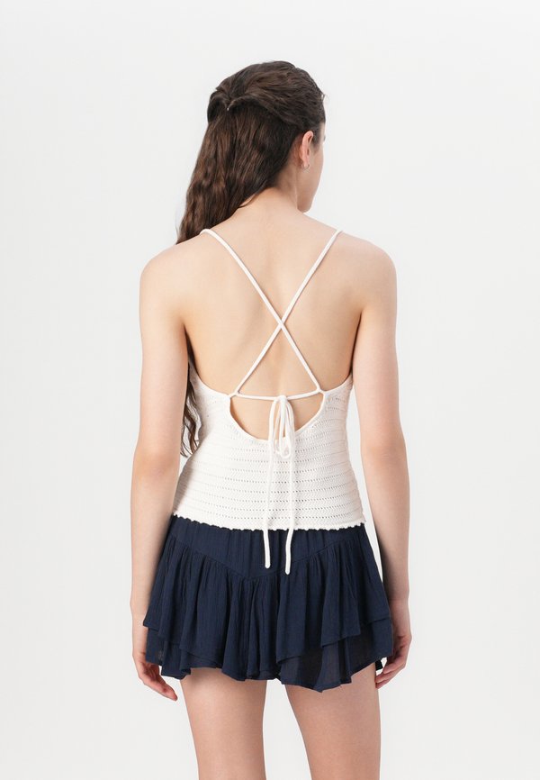 APRON TIE BACK - Top - beige2