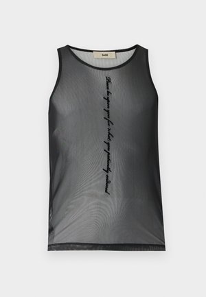 PEACE TANK FLOCK PRINT - Μπλούζα - black