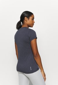 Salewa SOLID TEE - T-skjorte til trening - premium navy melange