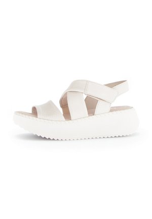 Sandalen met plateauzool - beige